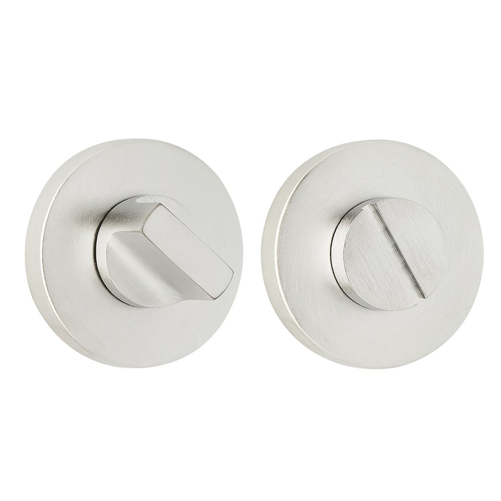 1821chm Σετ Ροζέτα στρογγυλή με κλείστρο ασφαλείας για WC Ζωγομετάλ Χρώμιο Ματ 1821 - Image 1