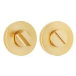 Σετ Ροζέτα στρογγυλή με κλείστρο ασφαλείας για WC Ζωγομετάλ Ορο Ματ 1821