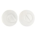 Σετ Ροζέτα στρογγυλή με κλείστρο ασφαλείας για WC Ζωγομετάλ Λευκό 1821