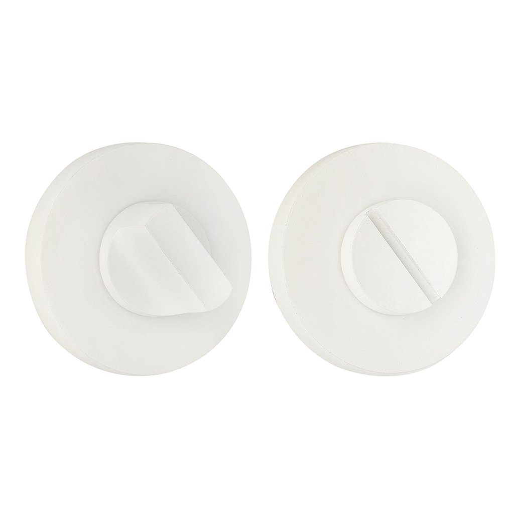 1821w Σετ Ροζέτα στρογγυλή με κλείστρο ασφαλείας για WC Ζωγομετάλ Λευκό 1821 - Image 1