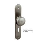 Πόμολο Εσώθυρας Με Πλάκα Ζωγομετάλ 183