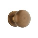 Πόμολα Πόρτας Με Ροζέτα Μπρονζέ Ζωγομετάλ 183