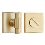 Σετ Ροζέτα τετράγωνη με κλείστρο ασφαλείας για WC Ζωγομετάλ 1846