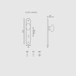 Πόμολο Εσώθυρας Με Πλάκα Ζωγομετάλ 184 - Image 2