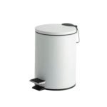 Καλάθι μπάνιου 5 λίτρα soft close λευκό ματ