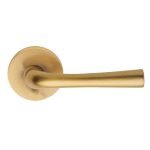 Πόμολα Πόρτας Με Ροζέτα Ορο Ματ Ζωγομετάλ 201