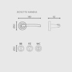 Πόμολα Πόρτας Με Ροζέτα Νίκελ Ματ Ζωγομετάλ 2041 - Image 4