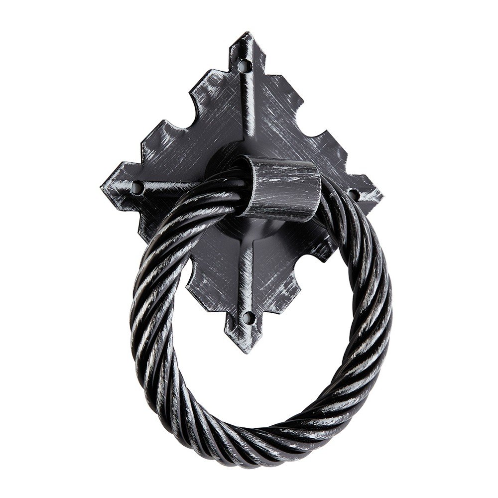 207bspnew Ρόπτρο εξώπορτας Μαύρο Πατίνα Ασημί Ζωγομετάλ No207