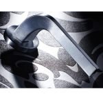 Πόμολα Πόρτας Με Ροζέτα Χρώμιο Ματ Ζωγομετάλ 2081