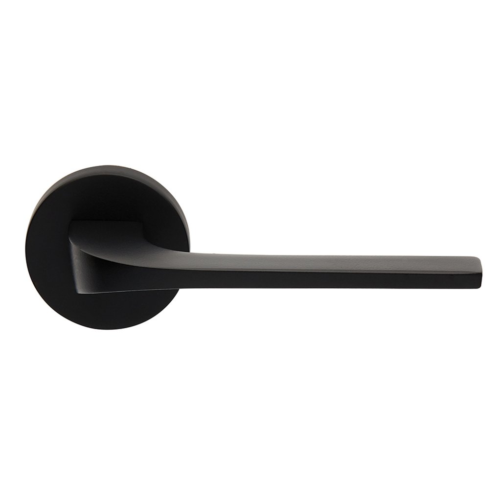 2081bl Πόμολα Πόρτας Με Ροζέτα Μάυρο Ζωγομετάλ 2081 - Image 1