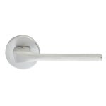 Πόμολα Πόρτας Με Ροζέτα Χρώμιο Ματ Ζωγομετάλ 2081 - Image 2