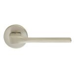 Πόμολα Πόρτας Με Ροζέτα Νίκελ Ματ Ζωγομετάλ 2081