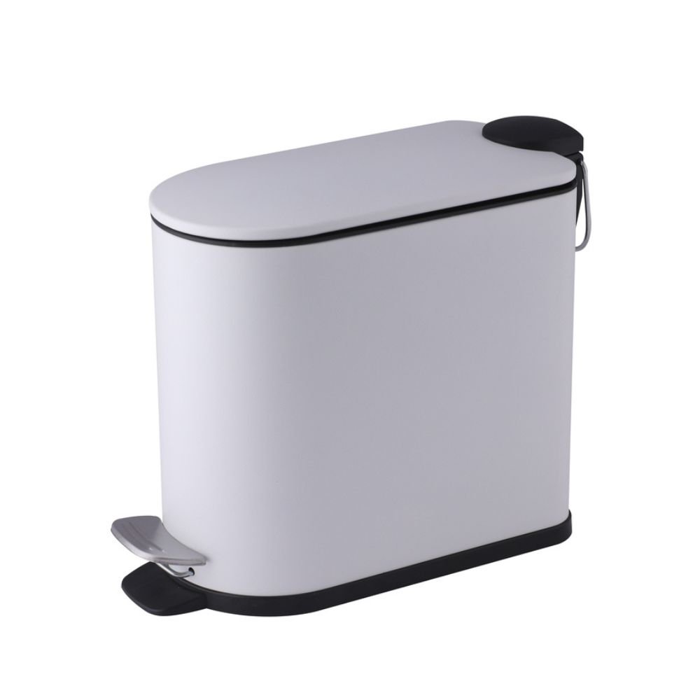 xr:d:DAFjFVm0v9w:8,j:47272508411,t:23051614 Σετ Καλάθι μπάνιου 5 λίτρα soft close και πιγκάλ λευκό (2082-2085 ) - Image 1
