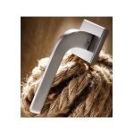 Πόμολα Πόρτας Με Ροζέτα Νίκελ Ματ Ζωγομετάλ 2086