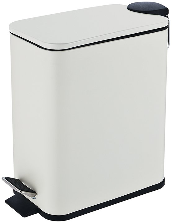 2107 Καλάθι μπάνιου λευκό με soft close κάλυμμα . - Image 1