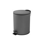 Κάδος 5 lt soft close έντονο γκρί ματ.