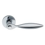 Πόμολα Πόρτας Με Ροζέτα Χρώμιο Ζωγομετάλ 2121 - Image 2