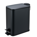 Καλάθι μπάνιου 5lt.με κάλυμμα soft close μαύρο