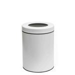 Καλάθι Γραφείου / Δωματίου 5Lit – Λευκό Ματ, Pam & Co, Ø21 x H28(cm), 2128-033