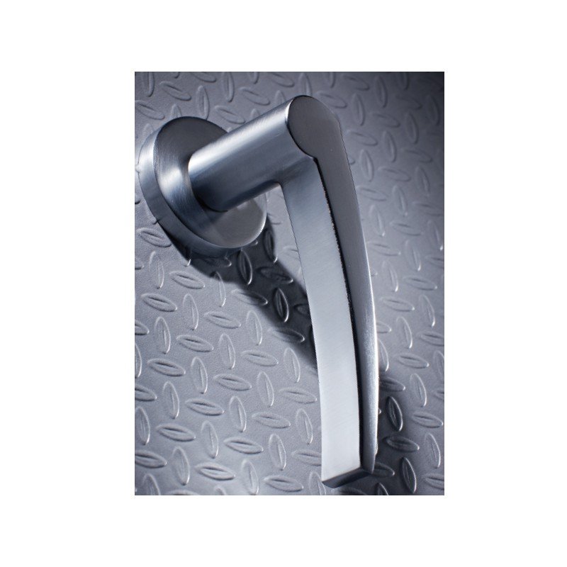 2131 Πόμολα Πόρτας Με Ροζέτα Χρώμιο Ματ Ζωγομετάλ 2131 - Image 1