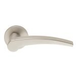 Πόμολα Πόρτας Με Ροζέτα Νίκελ Ματ Ζωγομετάλ 2131