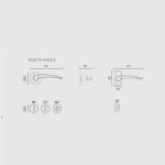 Πόμολα Πόρτας Με Ροζέτα Μάυρο Ζωγομετάλ 2131 - Image 2