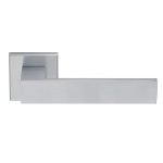 Πόμολα Πόρτας Με Ροζέτα Χρώμιο Ματ Ζωγομετάλ 2146