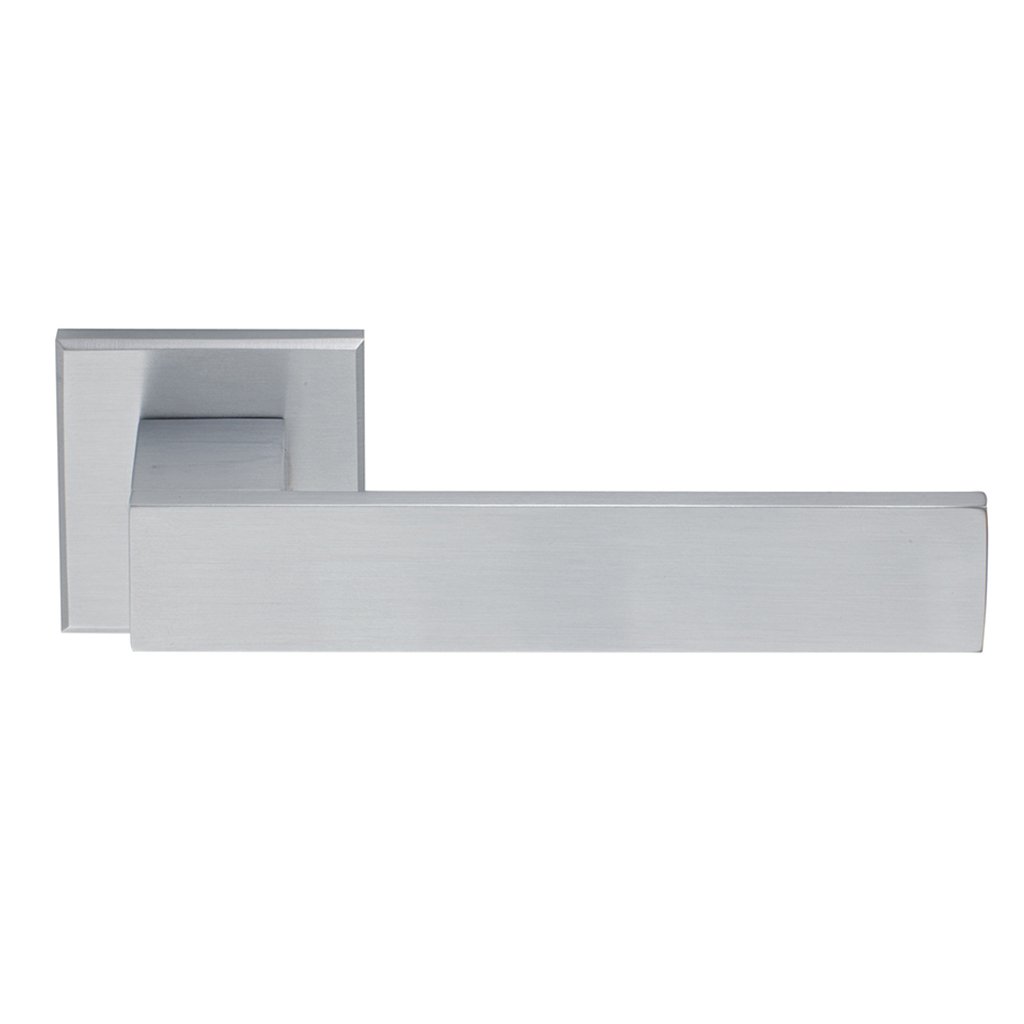 2146chm Πόμολα Πόρτας Με Ροζέτα Χρώμιο Ματ Ζωγομετάλ 2146 - Image 1