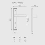 Πόμολα Πόρτας Με Ροζέτα Χρώμιο Ζωγομετάλ 2146 - Image 3