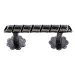 Λαβές Εξώπορτας Ζωγομετάλ Μάυρο Πατίνα Ασημί 214