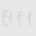 Πόμολα Πόρτας Με Ροζέτα Ορο Ματ/Ορο Ζωγομετάλ 2161 - Image 2