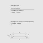 Λαβές Εξώπορτας Ζωγομετάλ Μπρονζέ Ματ 2181 Ολικό Μήκος 250mm - Image 2