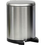 Κάδος μεταλλικός soft close 6L. χρώμα inox
