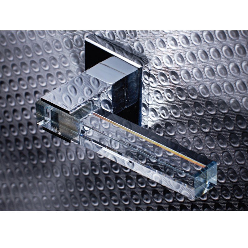 2196 Πόμολα Πόρτας Με Ροζέτα Χρώμιο Ζωγομετάλ 2196 - Image 1