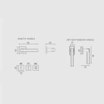 Πόμολα Πόρτας Με Ροζέτα Χρώμιο Ματ Ζωγομετάλ 2196 - Image 2