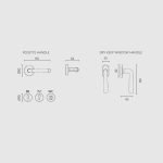 Πόμολα Πόρτας Με Ροζέτα Χρώμιο Ζωγομετάλ 2201 - Image 2