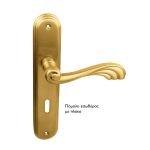 Πόμολο Εσώθυρας Με Πλάκα Ζωγομετάλ 221