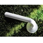 Πόμολα Πόρτας Με Ροζέτα Λευκό Ζωγομετάλ 2211