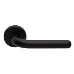 Πόμολα Πόρτας Με Ροζέτα Μάυρο Ζωγομετάλ 2211