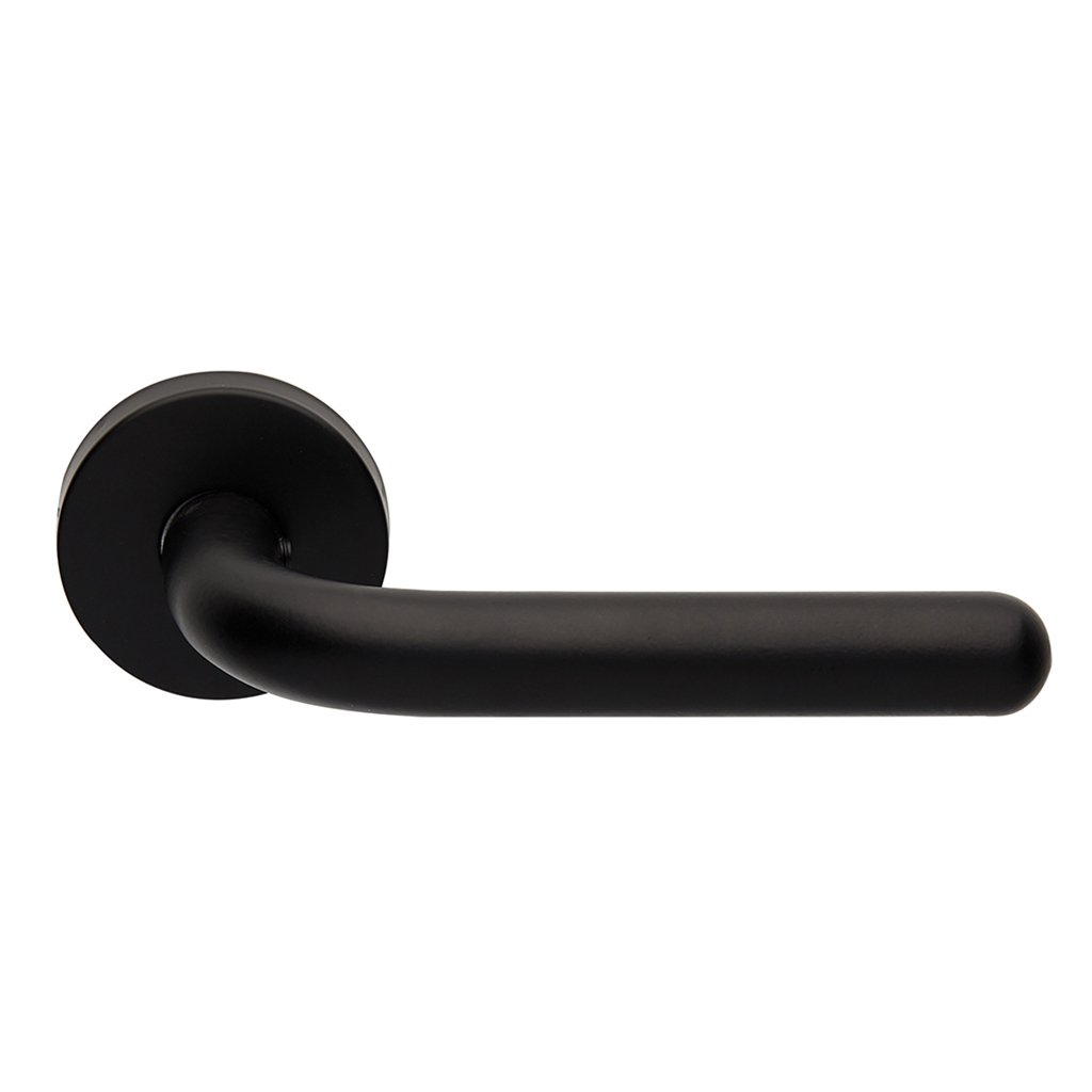 2211bl Πόμολα Πόρτας Με Ροζέτα Μάυρο Ζωγομετάλ 2211 - Image 1