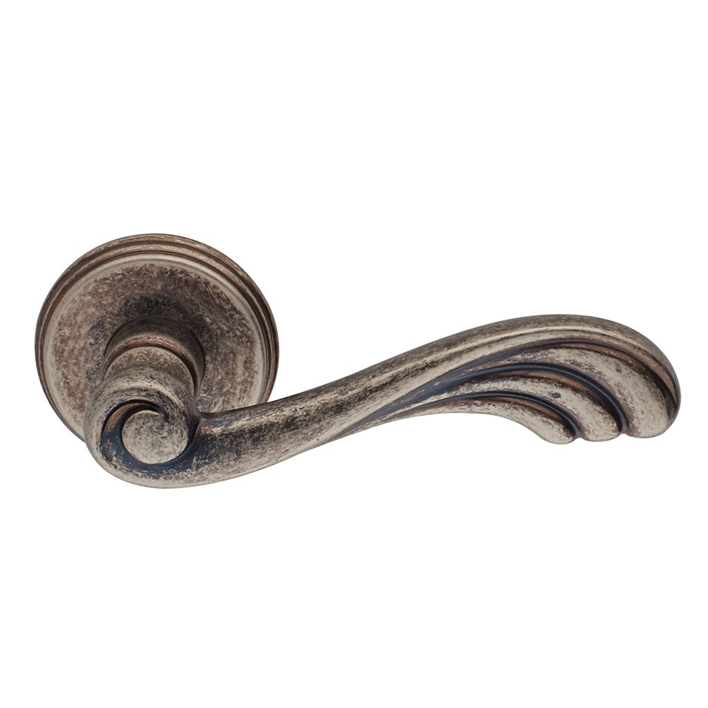 221na Πόμολα Πόρτας Με Ροζέτα Νίκελ Αντικέ Ζωγομετάλ 221 - Image 1