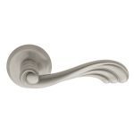 Πόμολα Πόρτας Με Ροζέτα Νίκελ Ματ Ζωγομετάλ 221