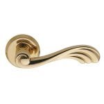 Πόμολα Πόρτας Με Ροζέτα Ορο Ζωγομετάλ 221