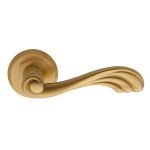 Πόμολα Πόρτας Με Ροζέτα Ορο Ματ Ζωγομετάλ 221