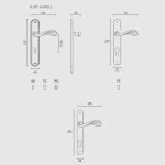 Πόμολα Πόρτας Με Ροζέτα Ορο Ματ Ζωγομετάλ 221 - Image 2