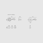 Πόμολα Πόρτας Με Ροζέτα Ορο Ματ Ζωγομετάλ 221 - Image 3