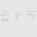 Πόμολα Πόρτας Με Ροζέτα Λευκό Ζωγομετάλ 2221 - Image 2