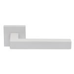 Πόμολα Πόρτας Με Ροζέτα Λευκό Ζωγομετάλ 2236