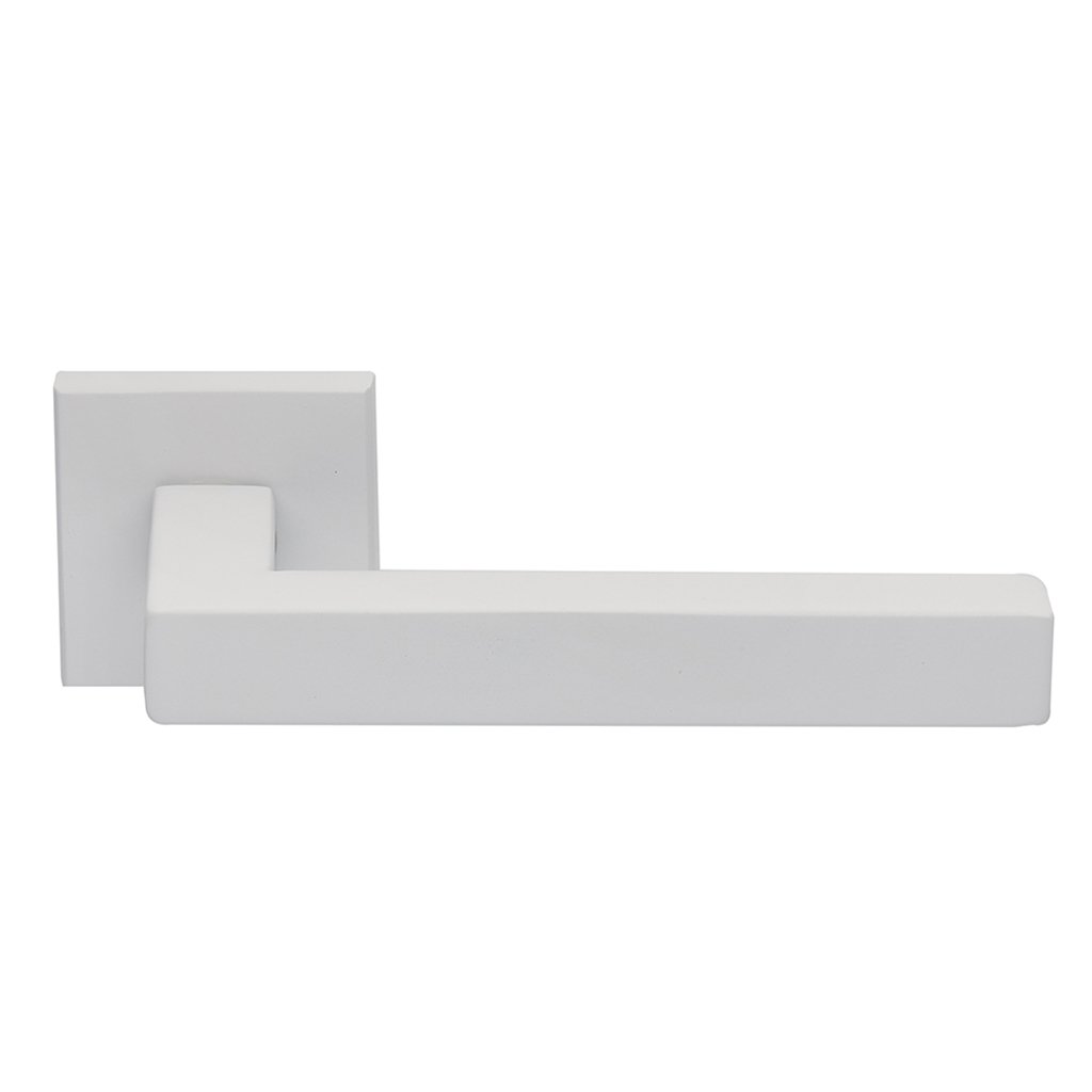 2236w Πόμολα Πόρτας Με Ροζέτα Λευκό Ζωγομετάλ 2236 - Image 1