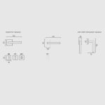 Πόμολα Πόρτας Με Ροζέτα Λευκό Ζωγομετάλ 2236 - Image 2